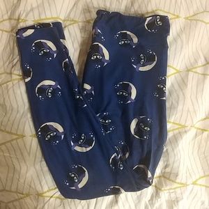 T&C LLR Chester cat Halloween leggings